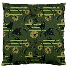 Folk Flowers Art Pattern Floral  Surface Design  Seamless Pattern Standard Flano Cushion Case (two Sides)