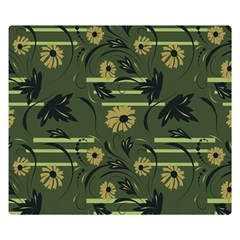 Folk Flowers Art Pattern Floral  Surface Design  Seamless Pattern Double Sided Flano Blanket (small)  by Eskimos