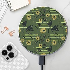 Folk Flowers Art Pattern Floral  Surface Design  Seamless Pattern Wireless Charger