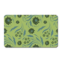 Folk Flowers Art Pattern Magnet (rectangular) by Eskimos