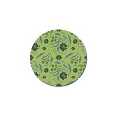 Folk Flowers Art Pattern Golf Ball Marker by Eskimos