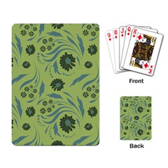 Folk Flowers Art Pattern Playing Cards Single Design (rectangle) by Eskimos