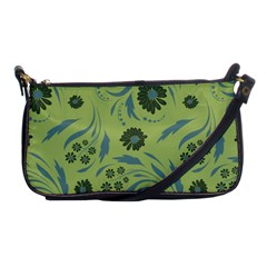 Folk Flowers Art Pattern Shoulder Clutch Bag by Eskimos