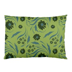 Folk Flowers Art Pattern Pillow Case (two Sides) by Eskimos