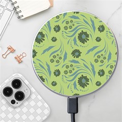 Folk Flowers Art Pattern Wireless Charger by Eskimos