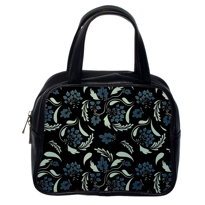 Folk flowers art pattern Classic Handbag (One Side)