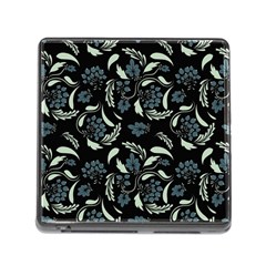 Folk Flowers Art Pattern Memory Card Reader (square 5 Slot) by Eskimos