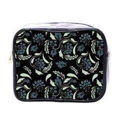 Folk Flowers Art Pattern Mini Toiletries Bag (one Side) by Eskimos