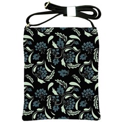 Folk Flowers Art Pattern Shoulder Sling Bag by Eskimos