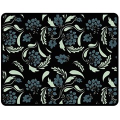 Folk Flowers Art Pattern Fleece Blanket (medium)  by Eskimos