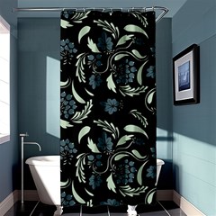 Folk Flowers Art Pattern Shower Curtain 36  X 72  (stall)  by Eskimos