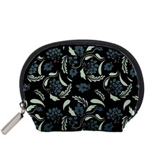 Folk Flowers Art Pattern Accessory Pouch (small) by Eskimos