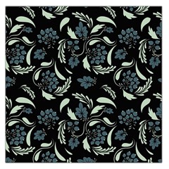 Folk Flowers Art Pattern Large Satin Scarf (square) by Eskimos