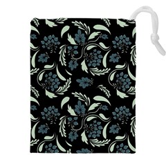 Folk Flowers Art Pattern Drawstring Pouch (4xl)