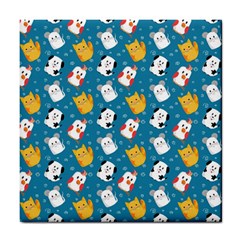 Funny Pets Tile Coaster by SychEva