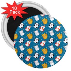 Funny Pets 3  Magnets (10 Pack)  by SychEva