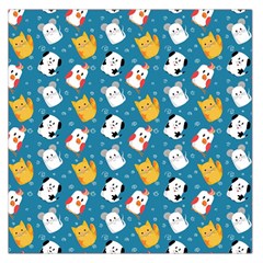 Funny Pets Large Satin Scarf (square) by SychEva