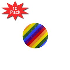 Lgbt Pride Motif Flag Pattern 1 1  Mini Magnet (10 Pack) 