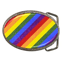 Lgbt Pride Motif Flag Pattern 1 Belt Buckles by dflcprintsclothing