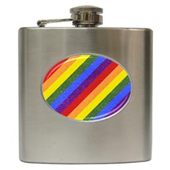 Lgbt Pride Motif Flag Pattern 1 Hip Flask (6 Oz)