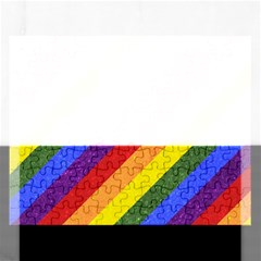 Lgbt Pride Motif Flag Pattern 1 Rectangular Jigsaw Puzzl by dflcprintsclothing