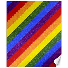 Lgbt Pride Motif Flag Pattern 1 Canvas 8  X 10  by dflcprintsclothing