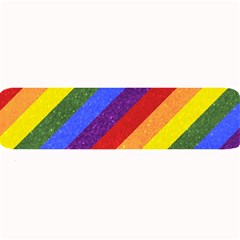 Lgbt Pride Motif Flag Pattern 1 Large Bar Mats by dflcprintsclothing