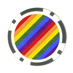 Lgbt Pride Motif Flag Pattern 1 Poker Chip Card Guard (10 Pack) by dflcprintsclothing