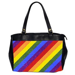 Lgbt Pride Motif Flag Pattern 1 Oversize Office Handbag (2 Sides) by dflcprintsclothing