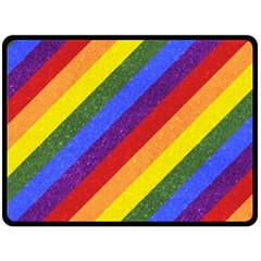 Lgbt Pride Motif Flag Pattern 1 Fleece Blanket (large)  by dflcprintsclothing