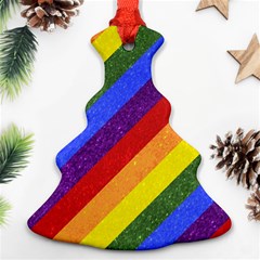 Lgbt Pride Motif Flag Pattern 1 Christmas Tree Ornament (two Sides) by dflcprintsclothing