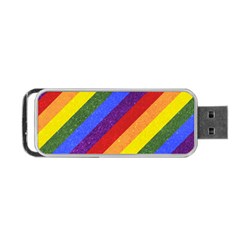 Lgbt Pride Motif Flag Pattern 1 Portable Usb Flash (two Sides) by dflcprintsclothing