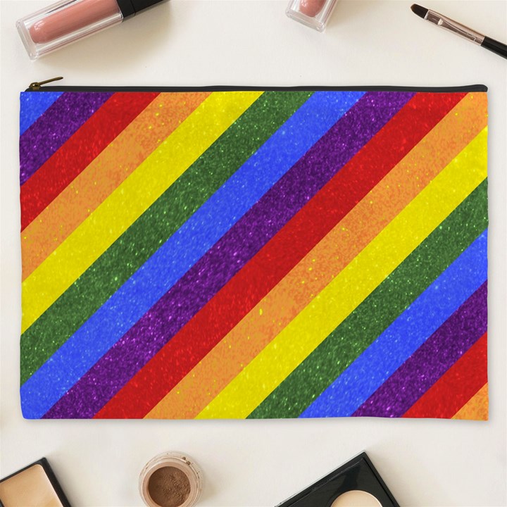 Lgbt Pride Motif Flag Pattern 1 Cosmetic Bag (XXXL)