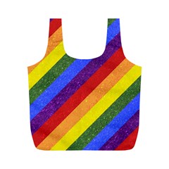 Lgbt Pride Motif Flag Pattern 1 Full Print Recycle Bag (m) by dflcprintsclothing