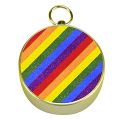 Lgbt Pride Motif Flag Pattern 1 Gold Compasses by dflcprintsclothing