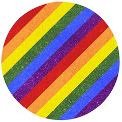 Lgbt Pride Motif Flag Pattern 1 Wooden Bottle Opener (round)