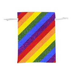 Lgbt Pride Motif Flag Pattern 1 Lightweight Drawstring Pouch (m) by dflcprintsclothing