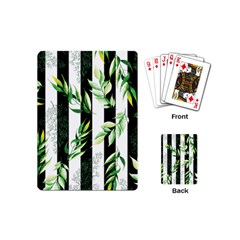 Minimal Stripes Pattern Playing Cards Single Design (mini) by designsbymallika