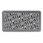 Sleep Work Love And Have Fun Typographic Pattern Memory Card Reader (Mini) Front