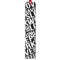 Sleep Work Love And Have Fun Typographic Pattern Large Book Marks by dflcprintsclothing