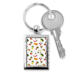 Fruits, Vegetables And Berries Key Chain (rectangle) by SychEva