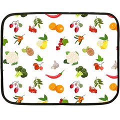 Fruits, Vegetables And Berries Fleece Blanket (mini) by SychEva