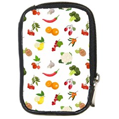 Fruits, Vegetables And Berries Compact Camera Leather Case by SychEva