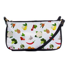 Fruits, Vegetables And Berries Shoulder Clutch Bag by SychEva