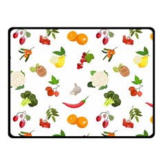 Fruits, Vegetables And Berries Fleece Blanket (small) by SychEva