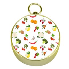 Fruits, Vegetables And Berries Gold Compasses by SychEva