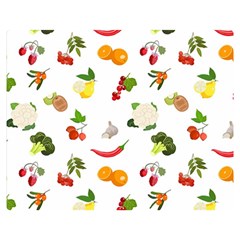 Fruits, Vegetables And Berries Double Sided Flano Blanket (medium)  by SychEva