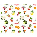 Fruits, Vegetables And Berries Double Sided Flano Blanket (Medium)  60 x50  Blanket Front