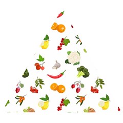 Fruits, Vegetables And Berries Wooden Puzzle Triangle by SychEva