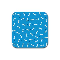 Dog Love Rubber Coaster (square)  by designsbymallika